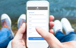 Flash cards displays immediately after material is posted. Time adjust between questions based on responses. Create your own questions or download free questions from our GP Store.
