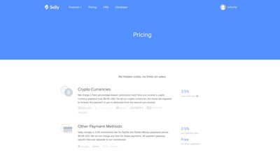 Pricing page
