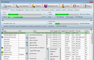 Cacheman screenshot 1