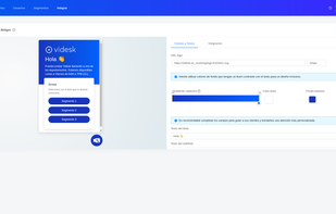 Personalize the widgets with your company logo, colors, and texts.