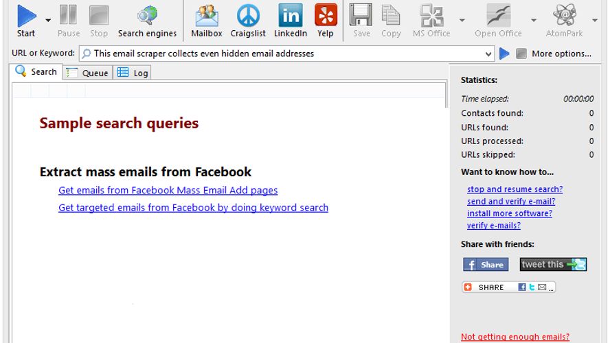 Atomic Email Hunter A powerful email extractor for harvesting email