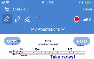 Planning Center Music Stand screenshot 2