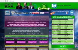 BCE TV Screenshot. 
Web Address : TV.b-c-e.us