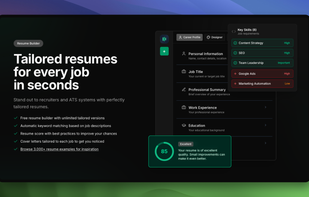 TAILRED RESUMES FOR EVERY JOB IN SECONDS