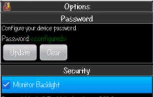 Options Password