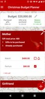 Christmas Budget Planner screenshot 2