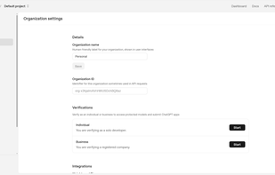 OpenAI Platform screenshot 2