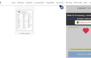 Converting your PDF to editable word file