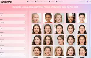 Use the AI Human Photo Generator technology to generate random faces that don't exist in real-life. Choose any face and use it as a spokesperson in your videos.