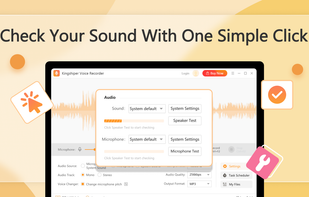 Check your sound with one simple click