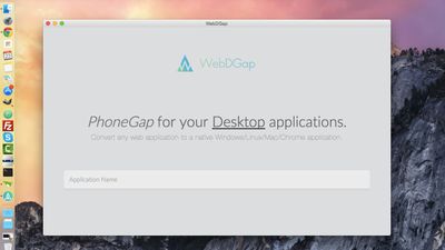 WebDGap running on Mac OS X El Capitan v10.11