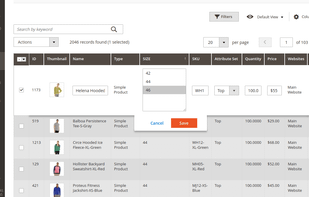 Magento 2 Product Grid Inline Editor screenshot 1