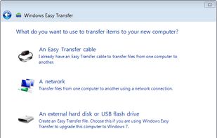 Windows Easy Transfer screenshot 1