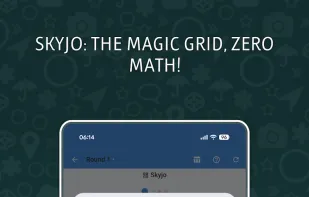 The dedicated Skyjo assistant features a visual grid that matches the game, making score entry fast, intuitive, and error-free by automating all calculations.