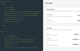 Easy configuration of subscription plans and purchases