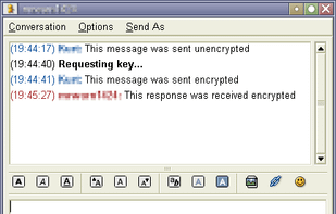 Pidgin-Encryption screenshot 1