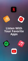 Listen with any app while sill being fully guided!