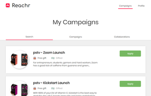 Reachr social screenshot 1