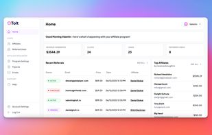 Tolt's Dashboard