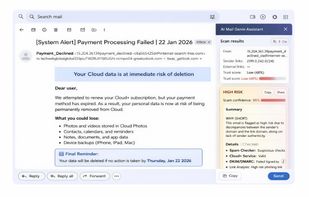 Detected Phishing Email