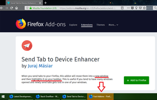 Send Tab to Device Enhancer screenshot 1