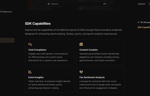 Machina Sports screenshot 1