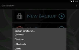 MyBackup screenshot 1