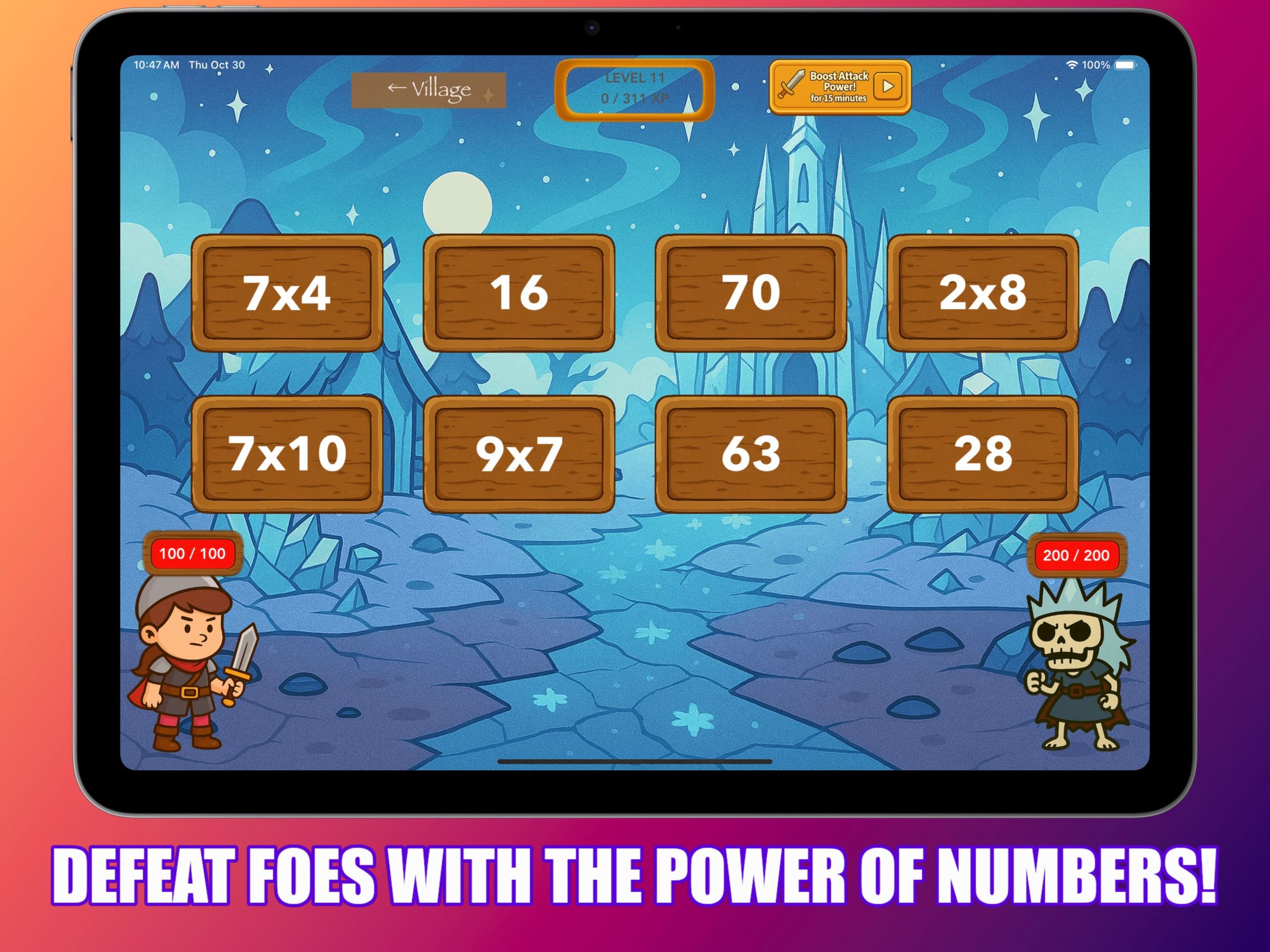 Math Battle: An educational game where solving math problems fuels epic ...