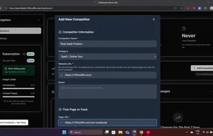 Adding web pages to monitor