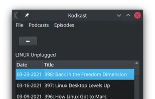 Kodkast episode view.