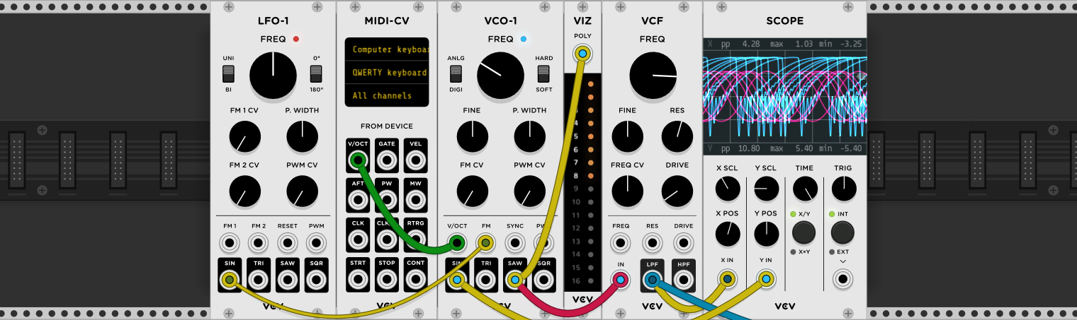 Version 1.0 of the VCV Rack 1.0.0 virtual modular synthesizer has launched