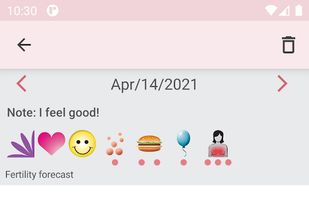 WomanLog Period Calendar screenshot 2
