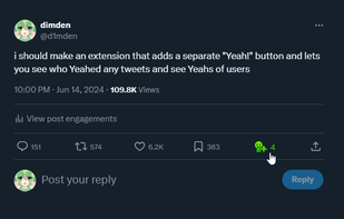 Yeah! for Twitter screenshot 1