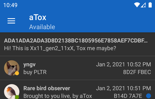 aTox screenshot 1