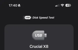 REC Disk Speed Test screenshot 1