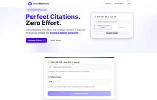 Instantly generate APA7, MLA, and Chicago citations for free — no signup required