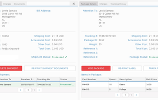 View App
Complete visibility and shipment status across the extended enterprise 

Automatically provide customers with shipping level detail
Display shipment level detail and tracking status
Drill down to display package level, content image, and line item detail 
Provide carton content image captured at time of shipment for POD