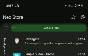 Neo-Store screenshot 1