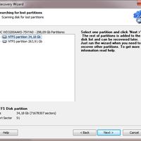 If a physical disk is selected, Partition Doctor will search for available partitions on it.