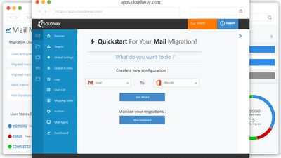 Mail Migration:
Office 365 
G Suite
Exchange
Zimbra
Amazon Workmail
IBM Notes (Lotus Notes)
IMAP