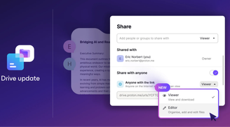 Proton Drive and Docs now support collaboration with non-Proton users image
