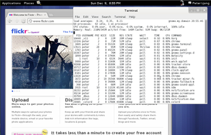 Example OpenBSD 5.2 desktop using Gnome 3.4.2 desktop environment