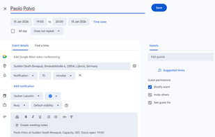 Text2Event screenshot 1