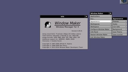 Window Maker, from www.windowmaker.org