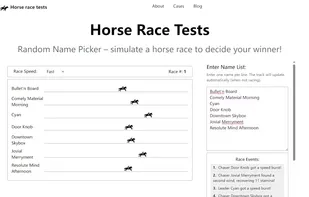 Horse Race Tests screenshot 1