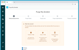 Purge My Zendesk Start process