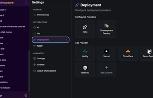Shakespeare screenshot 1