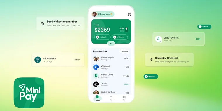 Opera makes MiniPay available globally as a standalone mobile app for iOS & Android image