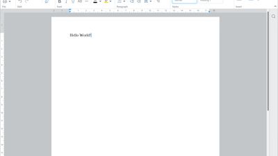 MyOffice Text running under Windows 11