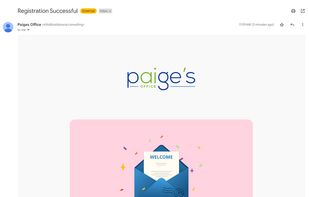 Registration Confirmation Email